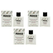Proraso Alcohol Free Aftershave Balm - Green Tea and Oat - 3 PACK