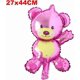 thumbnail image 4 of 16 Inch Mini Cartoon Animal Bear Children's Toys Decoration Foil Balloons Birthday&Party Balloons Cute Helium Balloon (Mini Bear Pink), 4 of 4