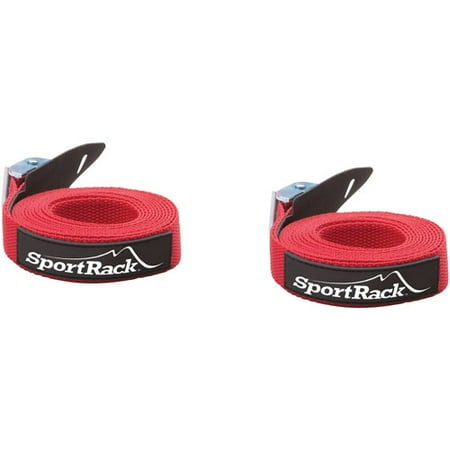 Auto Tie Down Wheel Strap - SportRack SR0700 Universal Tie Down Straps, 9-feet, Red