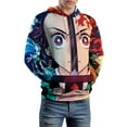 thumbnail image 6 of Demon Slayer Unisex Adult Hoodie Casual Hooded Sweatshirt Pullover Novelty 3D Printed Sweater Jacket 3XL, 6 of 8