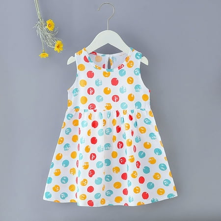 

Shldybc Baby Girl Dress Clearance Summer Toddler Baby Girls Sleeveless Dress Kids Toddler Baby Girls Rainbow Dress Princess Sleeveless Beach Butterfly Sundress Summer Savings Clearance
