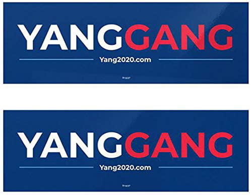 Andrew Yang 2020 Bumper Sticker Yang Gang 2020 FREE SHIPPING! 