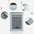 thumbnail image 4 of 2 de buzón con cerradura para montaje en pared, aleación de aluminio para exteriores, para y , de cajas para, 4 of 9