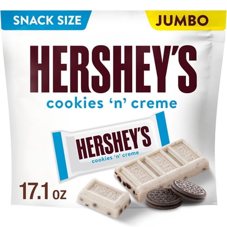 Hershey's Cookies 'n' Creme Snack Size Candy, Bag 17.1 oz