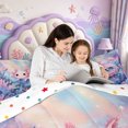 thumbnail image 5 of Manfei Colorful Axolotl 7-Piece Twin Bedding,Aquatic Amphibian Bedding Comforter Set,Polkadot Reversible, 5 of 7