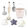 thumbnail image 3 of Elainilye Beach Toys Set for Kids Sand Castle Molds Shovel Bucket Outdoor Summer Fun Playset for Toddlers Boys Girls (8 Pcs), 3 of 8