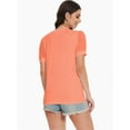 thumbnail image 3 of Women's V Neck Tops Puff Sleeve with Swiss Dot T-Shirts Summer Casual Loose Tshirts, 3 of 7