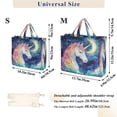 thumbnail image 3 of Corduroy Tote Bag for Women Shoulder Handbags Fashion Ladies Purses Satchel Messenger Bags Strong Unicorn M, 3 of 8
