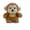 C, variant on 6.3 Inch Cute Monkey Plush Stuffed Animal Doll , Adorable Companion Gift for Birthdays Holidays Easter Gifts Valentines Day Gifts, C