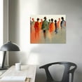 thumbnail image 4 of Orinice Abstract People Canvas Wall Art Colorful Watercolor Prints Abstract Figure Painting Watercolor Poster Abstract African Print People Abstract Pictures Colorful African Art Wall Decor  16x12in, 4 of 6