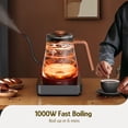 thumbnail image 4 of Hazel Quinn Gooseneck Electric Kettle - 0.8L / 27oz, Precise Temperature Control, 4-Hour Keep Warm, 1000W Fast Boil, 304 Stainless Steel Interior, Id, 4 of 8
