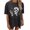 Grey, variant on Womens Summer Tops Loose Fit Crewneck T-Shirts Short Sleeve Skull Printed Round Neck Y2K Basic Tee