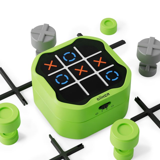 Giiker Tic Tac Toe Bolt Game 3-In-1 Handheld Puzzle Game Console Portable Travel Games For Educational And Memory Growth Fidget Toys Board Games For Kids And Adults Birthday Gifts For All Ages