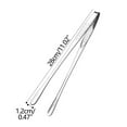 thumbnail image 3 of SDJMa 9.4/11in Korean and Japanese BBQ Tongs Stainless Steel Grill Tongs Kitchen Food Servicing Tongs Tweezers Cooking Clamp Tool for Salad, Fish, Steak, Barbecue, Buffet, Meat, 3 of 7