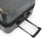 حقيبة سفر Brookstone Keane 29 Hardside Large Checked Expender Spinner للسفر، باللون الفحمي