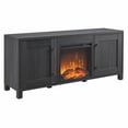 thumbnail image 2 of Evelyn&Zoe Chabot Rectangular TV Stand with Log Fireplace for TV's up to 65", Black Grain, 2 of 12