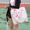 thumbnail image 3 of Single Tennis Racket Bag, Canvas Carry Cases with Adjustable Shoulder Strap for Unisex Tennis Racket Cover, 3 of 7