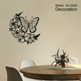 thumbnail image 6 of Uanit Metal Butterfly Wall Decor Lifelike Modern Floral Butterflies Wall Art Sculpture Hanging Decorations for Indoor or Outdoor, Yard Patio Fence Garden Decorations, 6 of 9