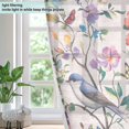 thumbnail image 4 of Yayeee Window Curtains Set of 2 for Living Room Light Filtering 63"x52", Purple Floral Pattern, 4 of 7