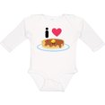 thumbnail image 3 of Inktastic I Love Pancakes Boys or Girls Long Sleeve Baby Bodysuit, 3 of 5