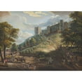 thumbnail image 3 of Paul Sandby 24x19 Black Modern Framed Museum Art Print Titled - The Hundred Steps, Windsor Castle (C.1725-1809), 3 of 5