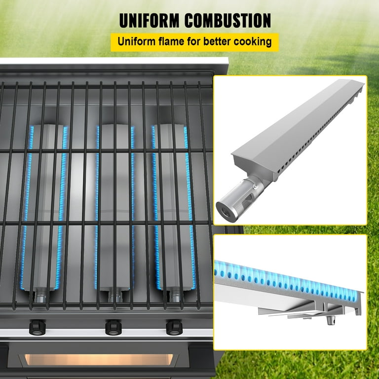 Stainless steel top bbq burners