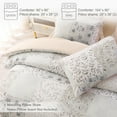 thumbnail image 6 of Exclusivo Mezcla 3-Piece Patchwork Queen Comforter Set, Microfiber Bedding Down Alternative Comforter for All Seasons with 2 Pillow Shams, Grey, 6 of 7