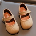 thumbnail image 3 of Xfvqtps Girls Mary Jane Shoes Flats Soft Sole Solid Color Ballet Hook and Loop Strap Princess Shoes for Spring Summer Casual Outfit, 3 of 9