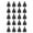 Black, variant on NFTIGB 20PCs Set Hand Tighten Screws Aluminum Alloy Thumb Screws Fasteners 6#-32 Teeth (Black) 10 inches / 25.4 cm