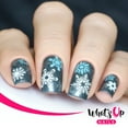 thumbnail image 3 of Whats Up Nails A014 Holiday Snowfall Metal Stamping Plate for Nail Art Design, 3 of 16