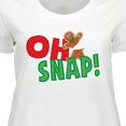 thumbnail image 4 of Inktastic Oh Snap Broken Gingerbread Women's Plus Size T-Shirt, 4 of 5