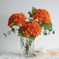 thumbnail image 5 of Namzi 3 Pcs 21in Artificial Hydrangea Flower Large Natural Lifelike Real Touch Hydrangea Flower(Green), 5 of 5