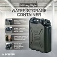thumbnail image 4 of Scepter 5 Gallon Heavy Duty Military Style Water Container, (8 Pack), Black, 4 of 7