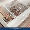 thumbnail image 6 of Sauder Harvey Park Credenza Alabaster Oak Finish, 6 of 15