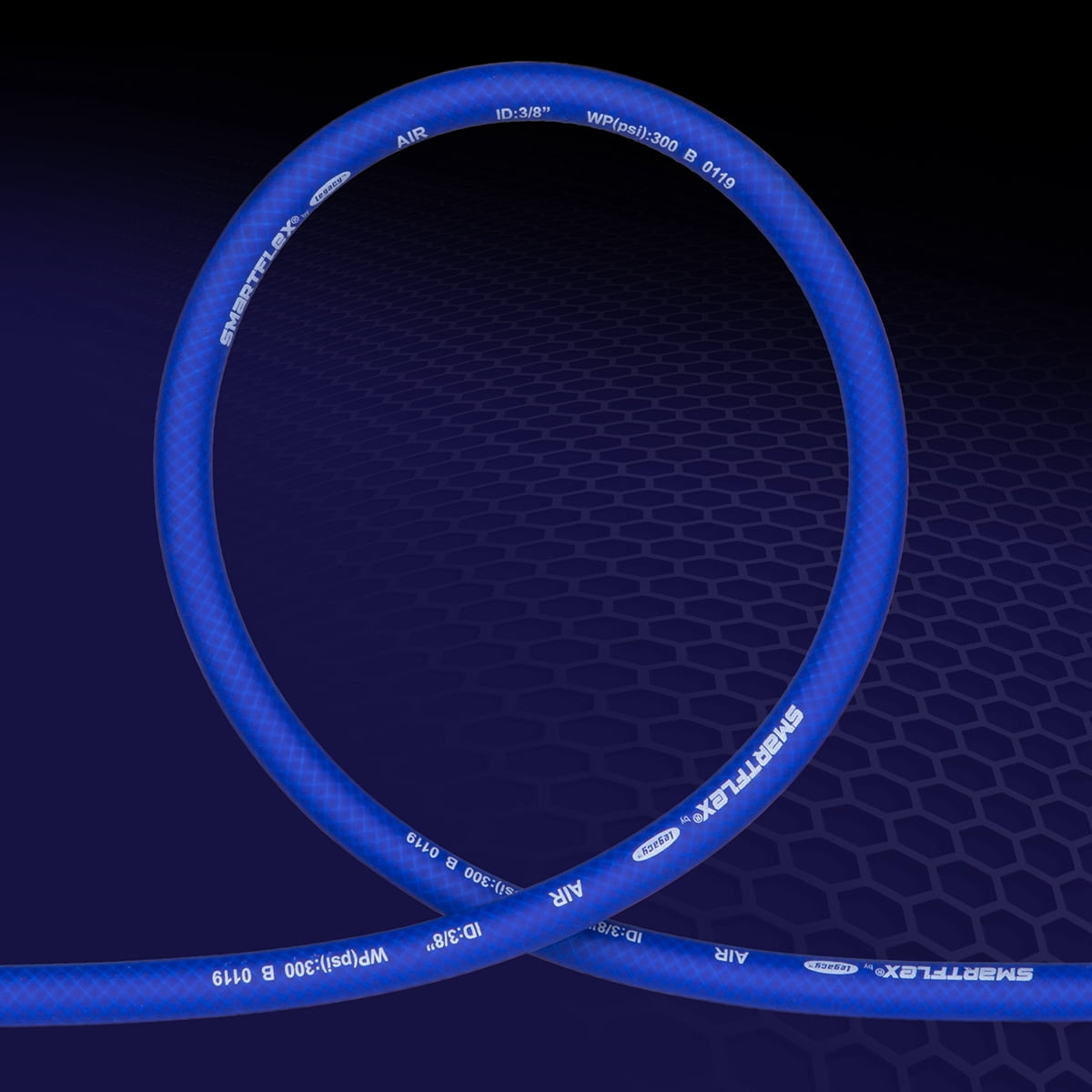 SmartFlex® Air Hose, 3/8" x 50', 1/4" MNPT Fittings