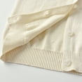 thumbnail image 5 of WOLLED Toddler Kid V-Neck Cardigan Sweater Sknit Button down Sweater Boys Girls Uniform Knit Cardigan Sweater Sized 1-6 T, 5 of 8
