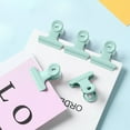 thumbnail image 5 of RXIRUCGD Binder Clip, Macaron Colour Round Head Clip Small Fresh File Metal Binding Clip Colour Boxed Dovetail Clip Supplies Office Supplies,Green, 5 of 6