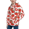 thumbnail image 2 of Disketp Hand Drawn Tomatoes Youth Hoodie Sweatshirt for Boys Girls Kids Pullover Hooded Classic Casual Essentials Hoodie-Medium, 2 of 6