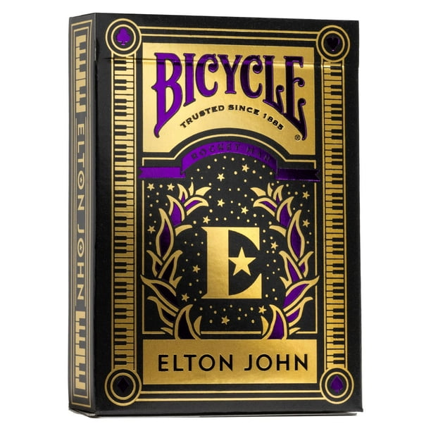 Juego de cartas para bicicleta Elton John Purple, 1 baraja