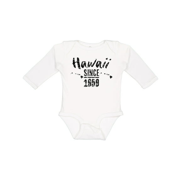 Inktastic Hawaii Since 1959 Boys or Girls Long Sleeve Baby Bodysuit