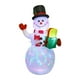 thumbnail image 1 of Inflables para exterior,Muñeco de nieve inflable navideño para exterior e interior,Inflables navideños iluminados con luces LED giratorias,Decoración navideña Patio Jardín Salón de, 1 of 9