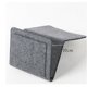 thumbnail image 4 of Bolsa de almacenamiento de fieltro junto a la cama con bolsillos Cama Sofá Escritorio Organizador colgante para revistas telefónicas - Gris claro ACTIVE Biensenido a ACTIVE, 4 of 5