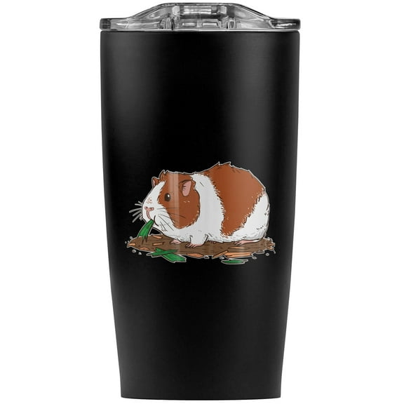 Guinea Pig Eating Stainless Steel 20 oz Travel Tumbler, Vacuum Insulated & Double Wall with Leakproof Sliding Lid | Great for Coffee/Hot Drinks and Cold Beverages