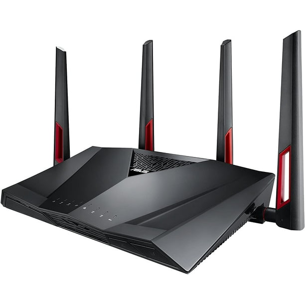 Fondsen Peru wees onder de indruk ASUS Dual-Band Gigabit WiFi Gaming Router (AC3100) with MU-MIMO, supporting  AiProtection network security by Trend Micro, AiMesh for Mesh WiFi system,  and WTFast game Accelerator (RT-AC88U),Black - Walmart.com