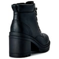 thumbnail image 3 of No Boundaries Women's Lace Up Heeled Moto Boots, Wide Width Available, 3 of 6