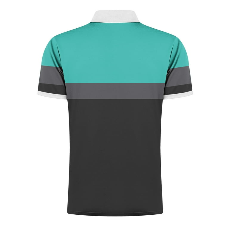 UVEASISHA Mens Zip Polos Shirts Short Sleeve,Men's Color UVEASISHA Mens Zip Polos Shirts Short Sleeve,Men's Color