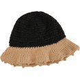 thumbnail image 2 of CoCopeaunts Wide Brim Bucket Hats Color Matching Crochet Knitted Warm Winter Hat Women Fisherman Caps Fashion Streetwear, 2 of 8