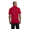 thumbnail image 2 of Sport Tek Adult Male Men Plain Short Sleeves Polo True Red X-Large, 2 of 5