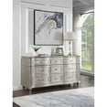 thumbnail image 3 of Pemberly Row Contemporary 9-Drawer Wood Dresser in Silver Oak, 3 of 15