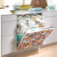 thumbnail image 2 of Yayeee Magnetic Dishwasher Cover for The Front Decoration Home Kitchen Machine Sticker Protector, Colorful Flowers, 2 of 6